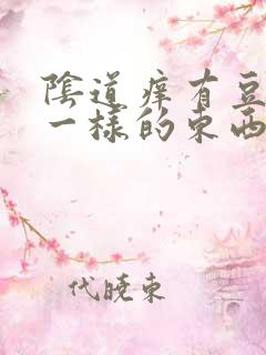 阴道痒有豆腐渣一样的东西