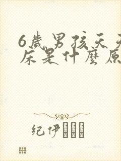 6岁男孩天天尿床是什么原因