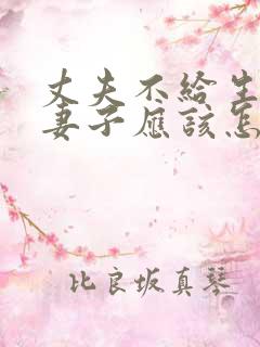 丈夫不给生活费妻子应该怎么办