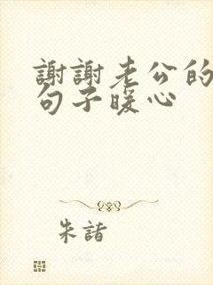 谢谢老公的爱的句子暖心