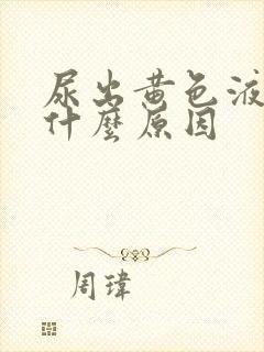 尿出黄色液体是什么原因