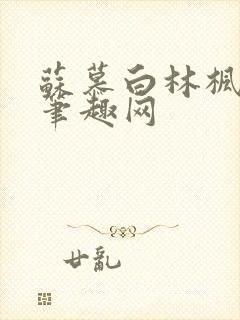 苏慕白林枫小说笔趣网