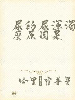 尿的尿浑浊是什么原因是