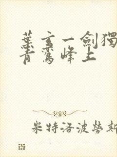 叶玄一剑独尊 青鸾峰上