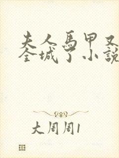 夫人马甲又轰动全城了小说免费阅读无弹窗