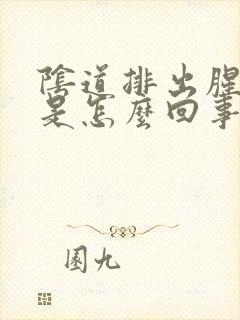 阴道排出腥臭味是怎么回事