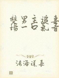 双男主追妻火葬场一口气看完