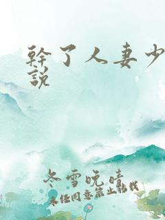 干了人妻少妇小说