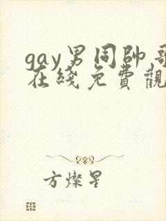 gay男同帅哥在线免费观看