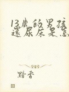 13岁的男孩子还尿床是怎么回事