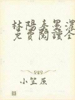 林阳秦墨浓最新免费阅读全书