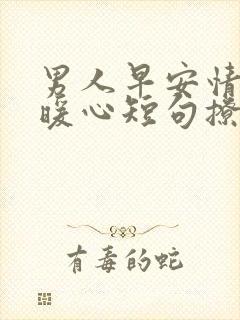 男人早安情话最暖心短句撩人