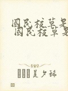 国民校草是女生 国民校草是女生