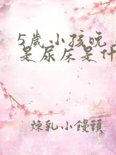 5岁小孩晚上老是尿床是什么原因