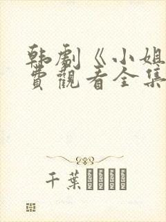 韩剧《小姐》免费观看全集