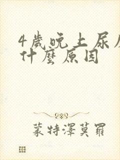 4岁晚上尿床是什么原因