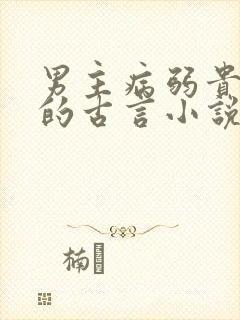 男主病弱贵公子的古言小说