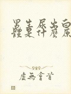 男生尿出白色液体是什么原因