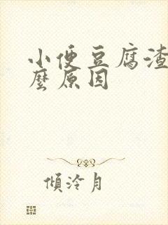 小便豆腐渣是什么原因