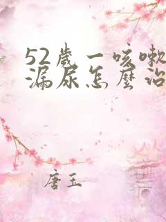 52岁一咳嗽就漏尿怎么治疗