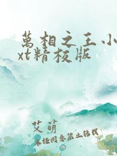 万相之王小说txt精校版