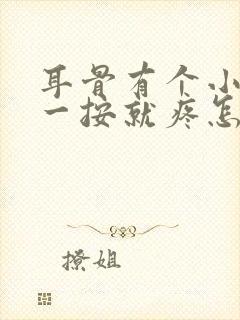 耳骨有个小鼓包一按就疼怎么回事