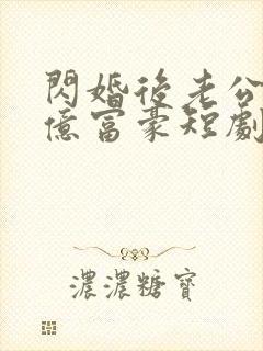 闪婚后老公是千亿富豪短剧