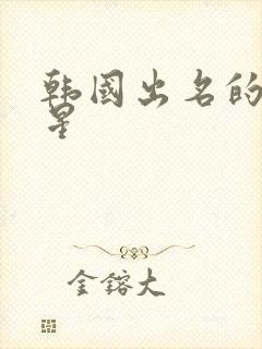 韩国出名的男明星