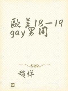 欧美18—19gay男同