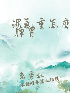 湿气重怎么调理 脾胃