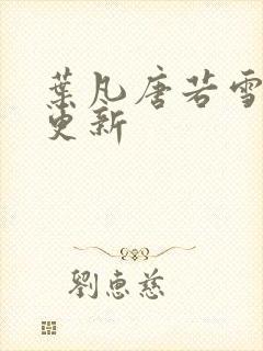 叶凡唐若雪刚刚更新