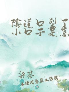 阴道口裂了好多小口子是怎么回事