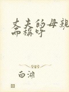 丈夫的母亲的书面称呼