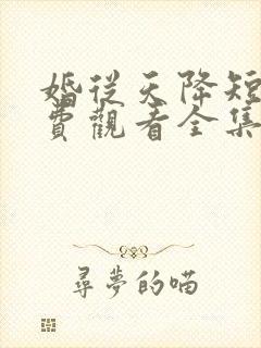 婚从天降短剧免费观看全集在线播放