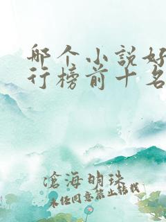 哪个小说好看排行榜前十名