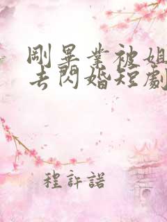 刚毕业被姐姐拉去闪婚短剧女主角