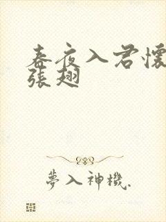 春夜入君怀短剧张翅