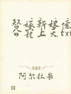 替嫁新娘亿万老公宠上天txt