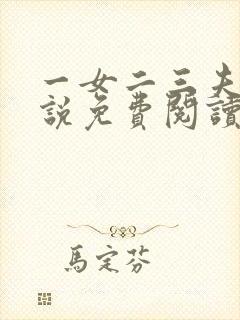 一女二三夫的小说免费阅读