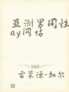 亚洲男同性恋gay网站