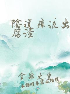 阴道痒流出来豆腐渣