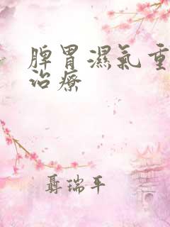 脾胃湿气重如何治疗