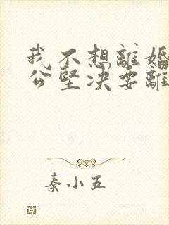 我不想离婚,老公坚决要离婚,我该怎么办?