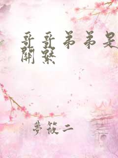 哥哥弟弟是什么关系