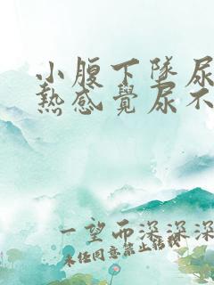 小腹下坠尿道灼热感觉尿不尽