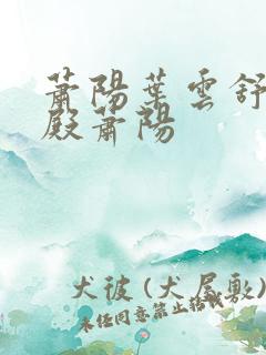 萧阳叶云舒龙王殿萧阳