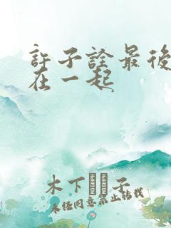 许子诠最后和谁在一起