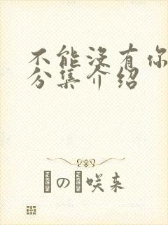 不能没有你剧情分集介绍