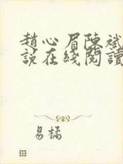 赵心眉陈斌的小说在线阅读