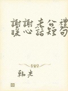 谢谢老公礼物的暖心话短句